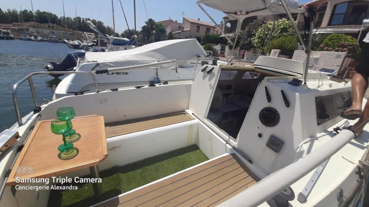 Nuit Insolite A Bord De L'Enata Un Voilier A Quai Sur La Marina De St Cyprien Saint-Cyprien  Exteriör bild
