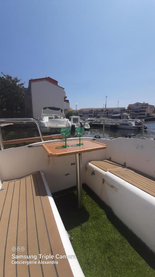 Nuit Insolite A Bord De L'Enata Un Voilier A Quai Sur La Marina De St Cyprien Saint-Cyprien  Exteriör bild